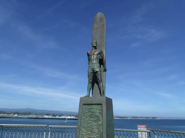 Santa Cruz Surfer Statue